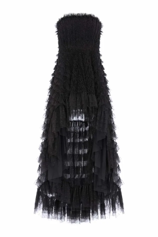 Needle and Thread Dresses Mia Strapless HighLow Gown Black 8211 Women