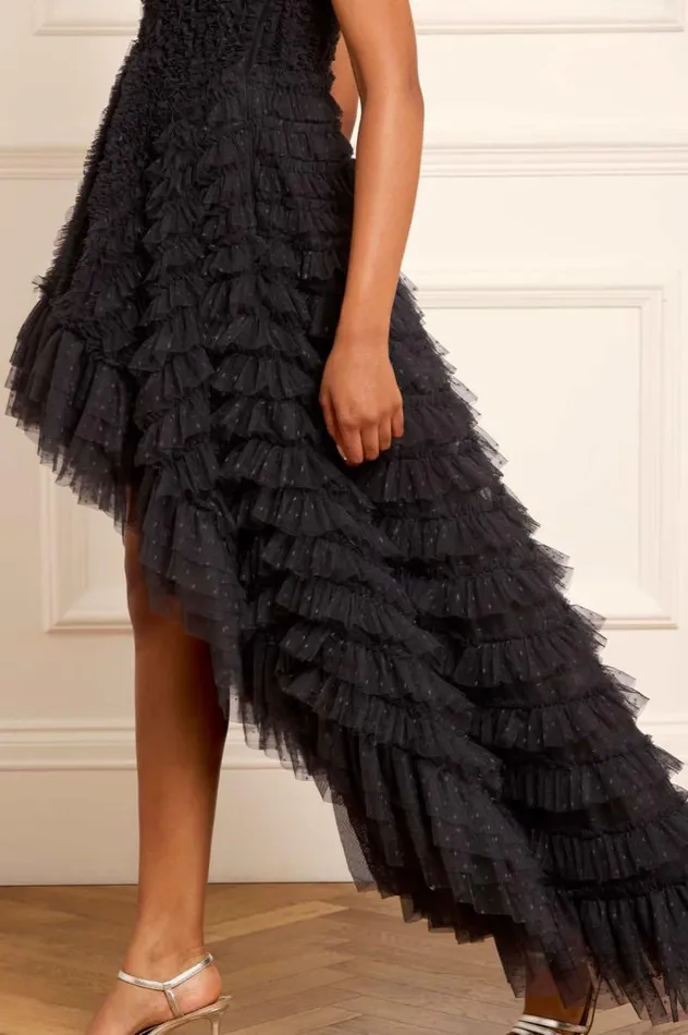 Needle and Thread Dresses Mia Strapless HighLow Gown Black 8211 Women