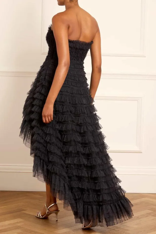 Needle and Thread Dresses Mia Strapless HighLow Gown Black 8211 Women