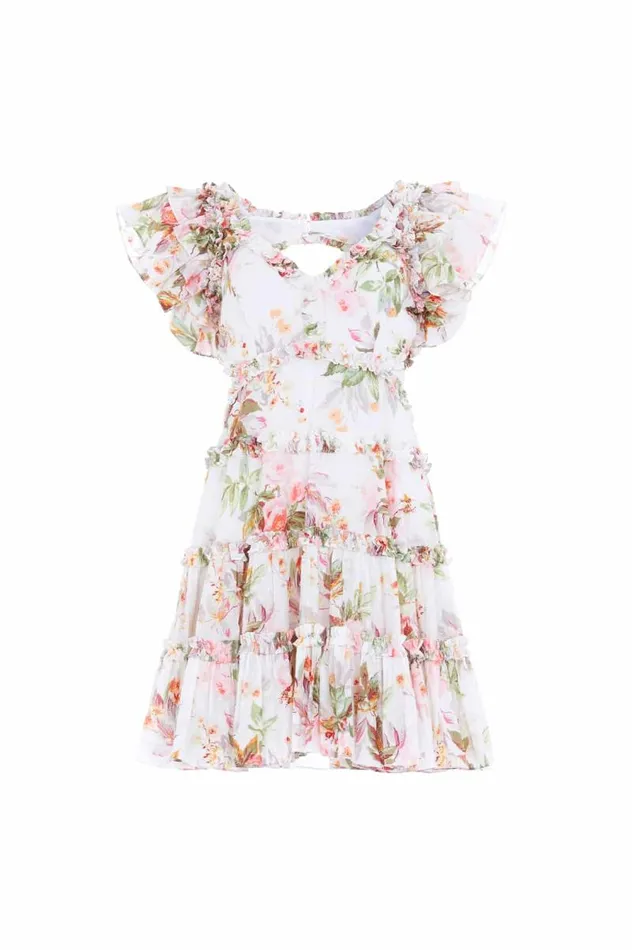 Needle and Thread Dresses Paradise Garden Cotton Backless Micro Mini Dress Multi 8211 Women