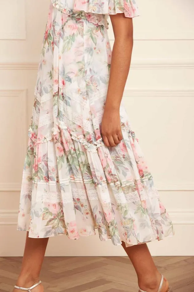 Needle and Thread Dresses Paradise Garden Sonata Georgette Ballerina Dress Multi 8211 Women