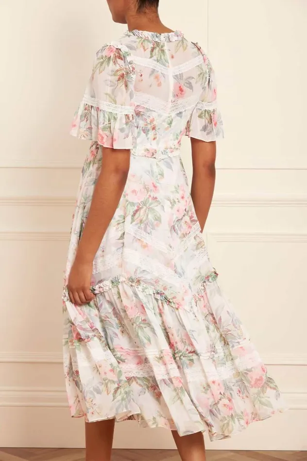 Needle and Thread Dresses Paradise Garden Sonata Georgette Ballerina Dress Multi 8211 Women
