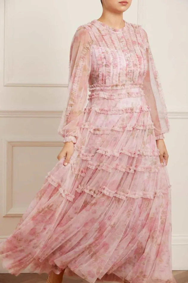 Needle and Thread Dresses Rose Bluebell Esme Gown Pink 8211 Women