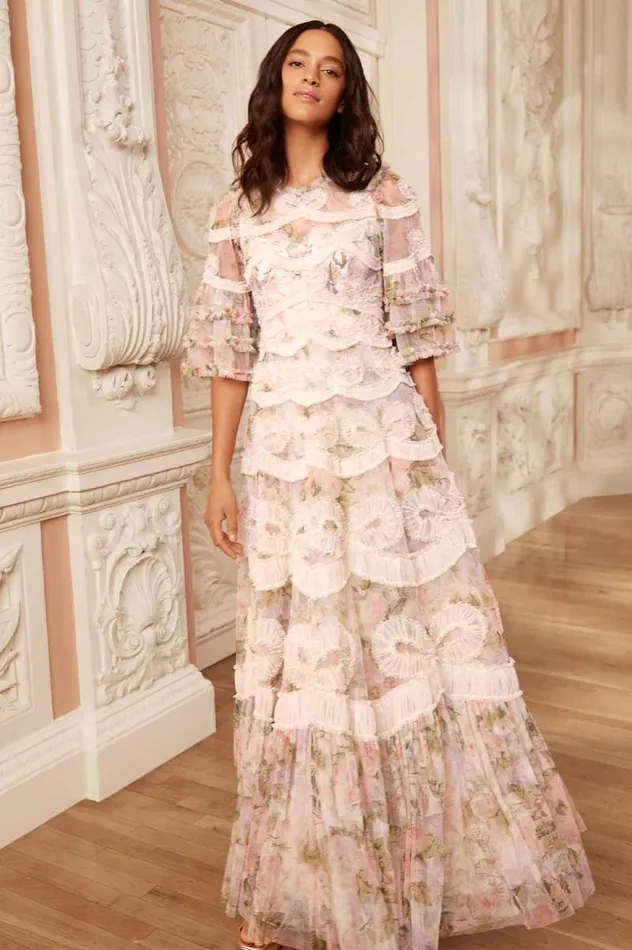 Needle and Thread Dresses Rose Powder Ingrid Gown Multi 8211 Women