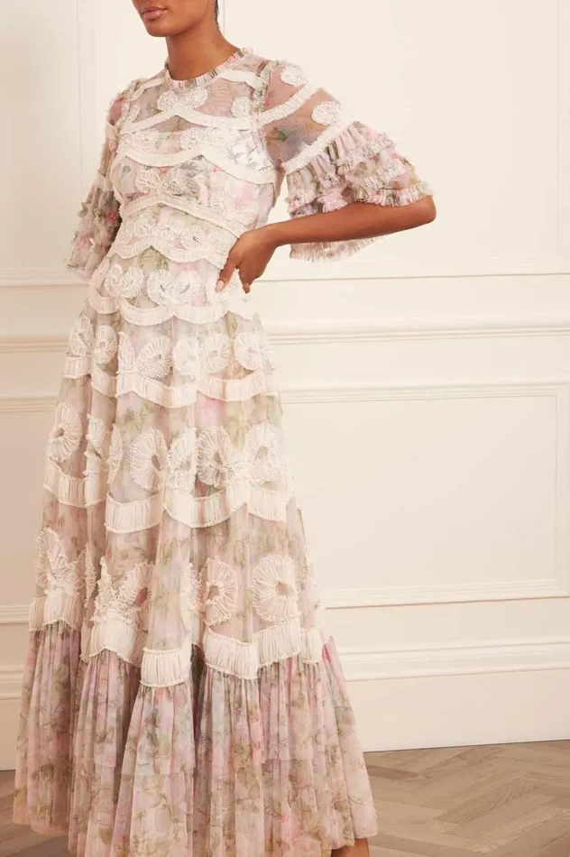 Needle and Thread Dresses Rose Powder Ingrid Gown Multi 8211 Women