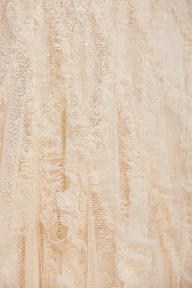 Needle and Thread Dresses Rosella Ruffle Strapless Gown Champagne 8211 Women