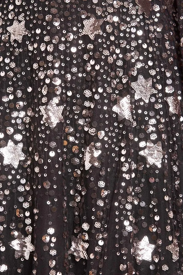 Needle and Thread Dresses Shooting Stars Cape Ankle Gown Black 8211 Women