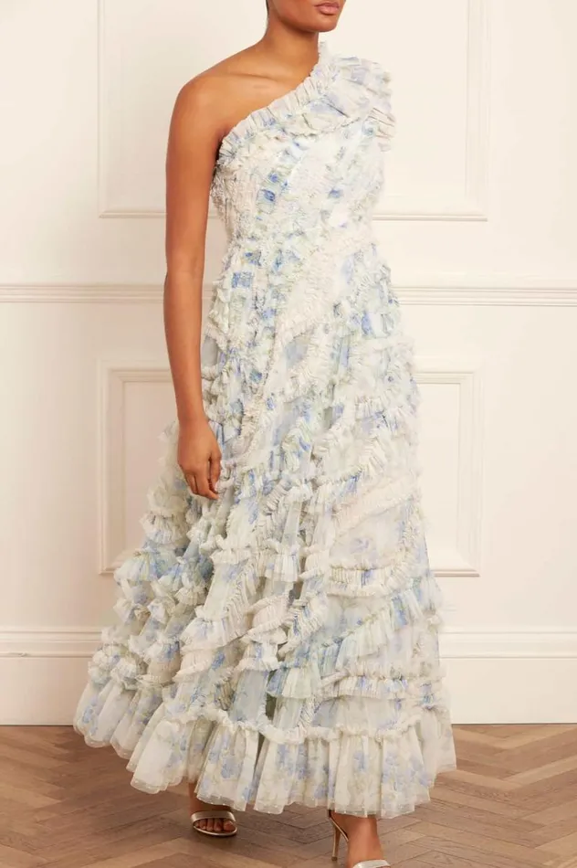 Needle and Thread Dresses Summer Posy Aaliyah OneShoulder Gown Multi 8211 Women