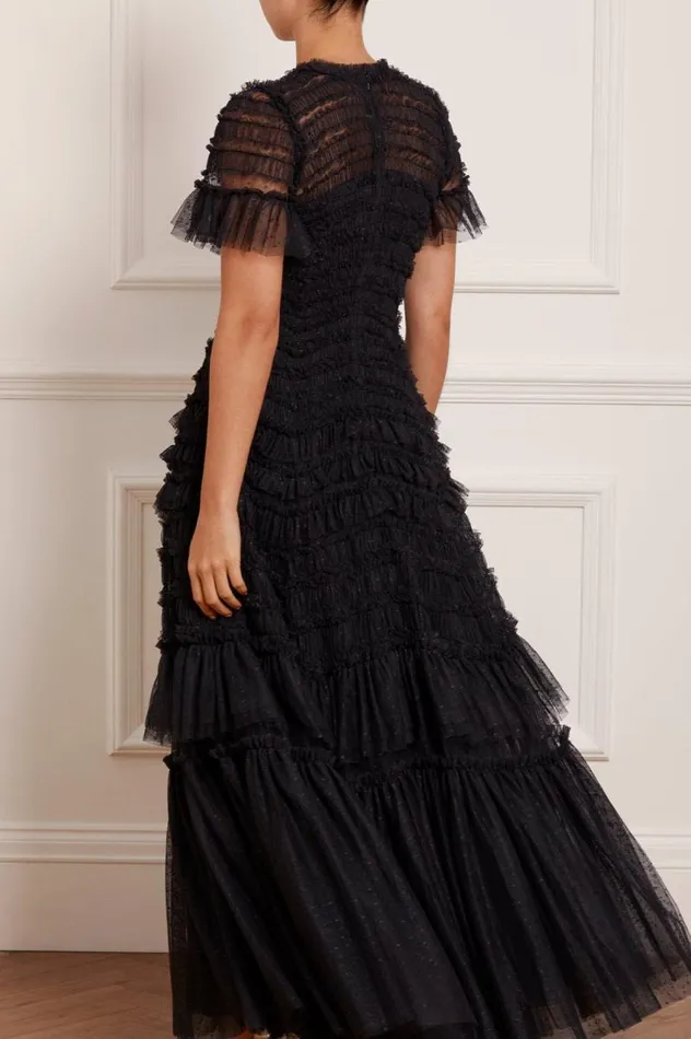 Needle and Thread Dresses Valentine Ruffle Gown Black 8211 Women