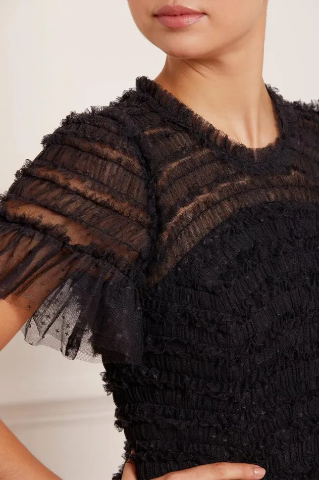 Needle and Thread Dresses Valentine Ruffle Gown Black 8211 Women