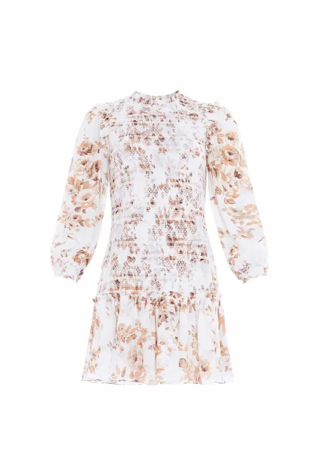 Needle and Thread Dresses Vintage Rose Ellis Chiffon Micro Mini Dress Multi 8211 Women
