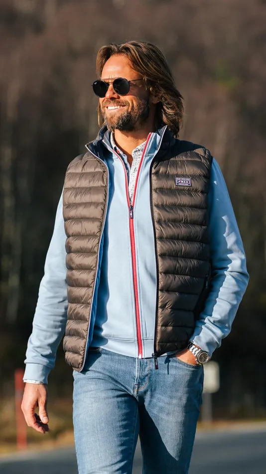 NZA New Zealand Auckland Jackets Brown Padded Vest 8211 Mud 8211 Men NZA New Zealand Auckland Jackets Brown Padded Vest 8211 Mud 8211 Men
