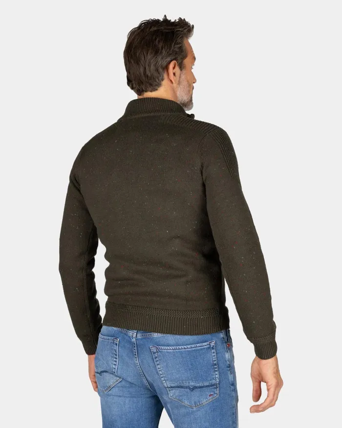 NZA New Zealand Auckland Knitwear Dark Green Pullover With HalfZip 8211 Gravel Green 8211 Men NZA New Zealand Auckland Knitwear Dark Green Pullover With HalfZip 8211 Gravel Green 8211 Men