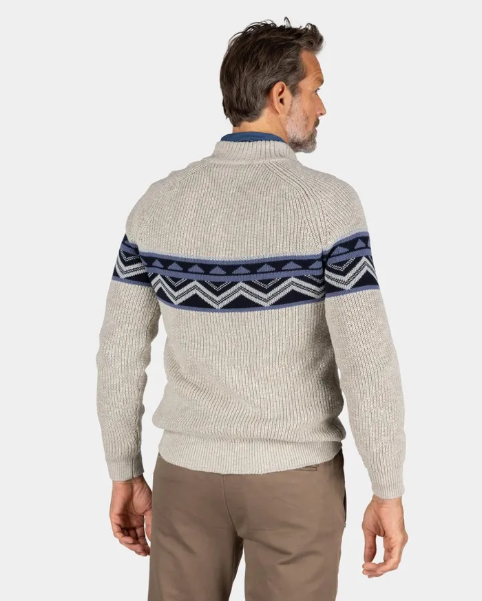 NZA New Zealand Auckland Knitwear SandColored Knitted Cotton Pullover 8211 Shimmering Sand 8211 Men NZA New Zealand Auckland Knitwear SandColored Knitted Cotton Pullover 8211 Shimmering Sand 8211 Men