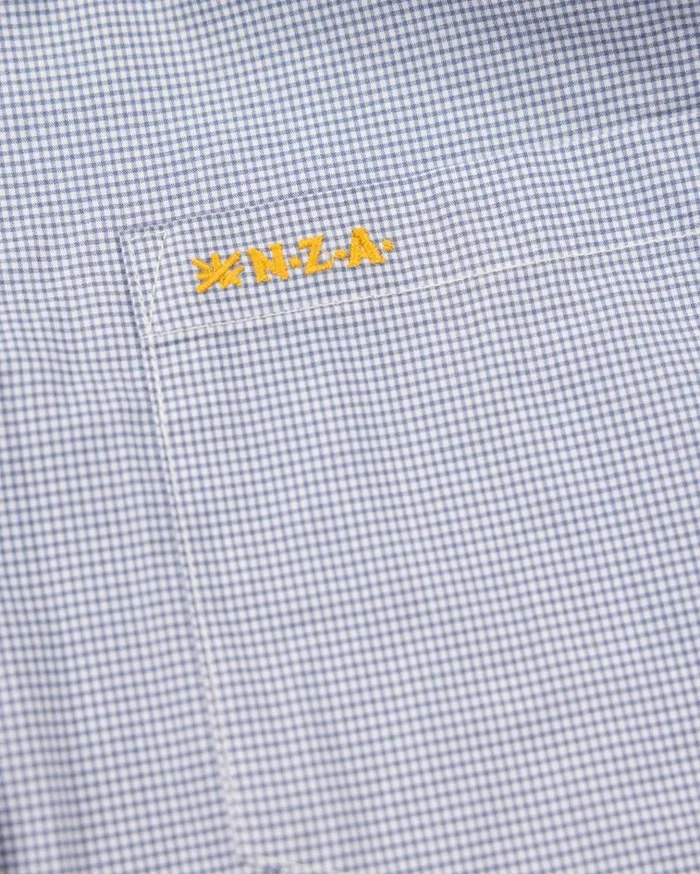 NZA New Zealand Auckland Shirts GreyBlue Shirt With Stretch 8211 Mineral Blue 8211 Men NZA New Zealand Auckland Shirts GreyBlue Shirt With Stretch 8211 Mineral Blue 8211 Men