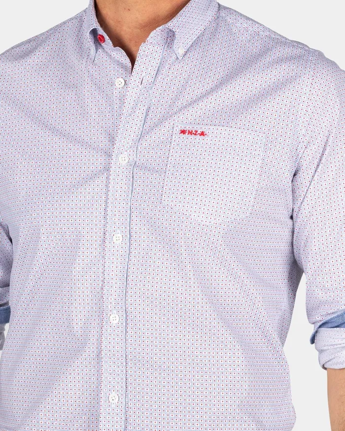 NZA New Zealand Auckland Shirts Light Gray Cotton Shirt 8211 Ecru 8211 Men NZA New Zealand Auckland Shirts Light Gray Cotton Shirt 8211 Ecru 8211 Men