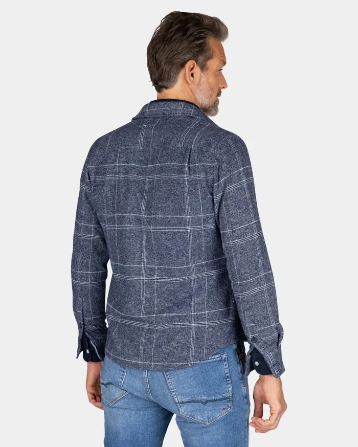 NZA New Zealand Auckland Shirts Navy Cotton Overshirt 8211 Autumn Navy 8211 Men