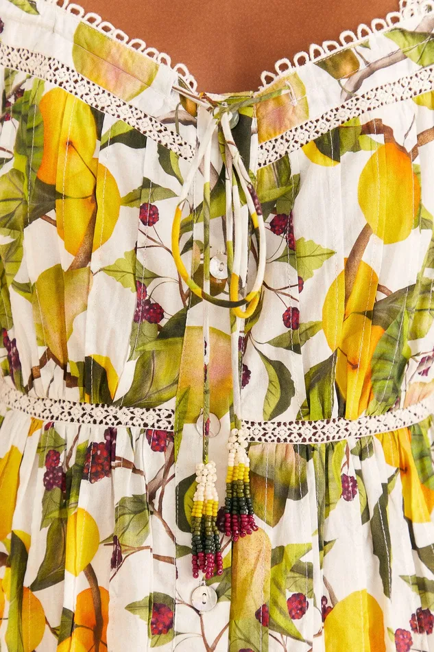 OffWhite Fruit Orchard Mini Dress Women Farm Rio Mini Dresses