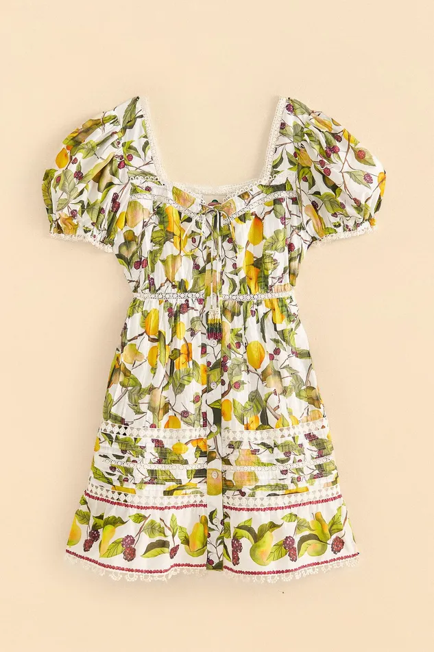 OffWhite Fruit Orchard Mini Dress Women Farm Rio Mini Dresses