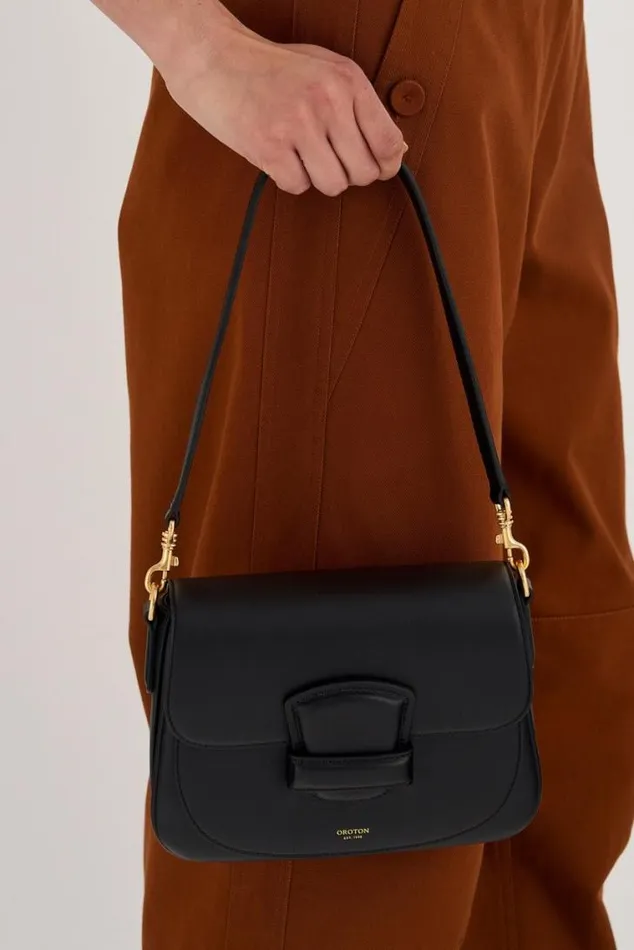 Oroton Crossbody Carter Small Day Bag Black 8211 Women