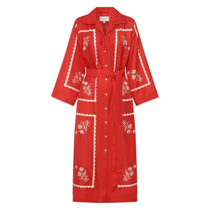 Oroton Dresses Daisy Print Dress Poppy 8211 Women