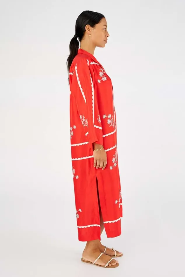Oroton Dresses Daisy Print Dress Poppy 8211 Women