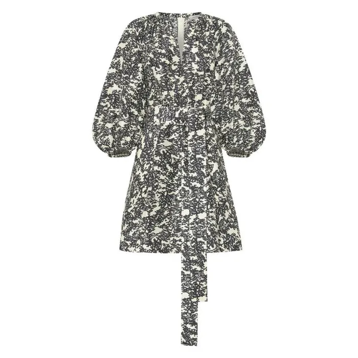 Oroton Dresses Juniper Print Short Dress Black 8211 Women