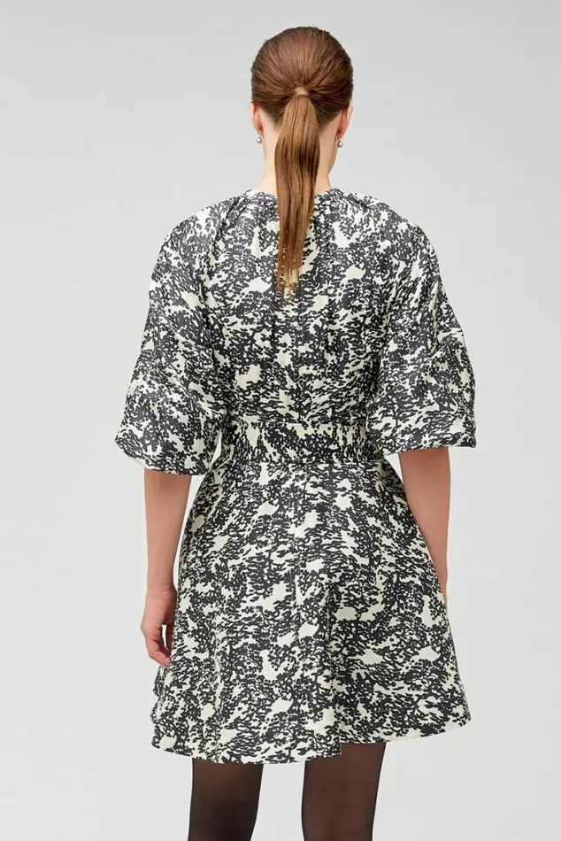 Oroton Dresses Juniper Print Short Dress Black 8211 Women