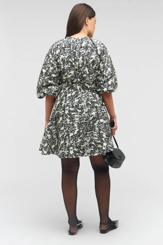 Oroton Dresses Juniper Print Short Dress Black 8211 Women