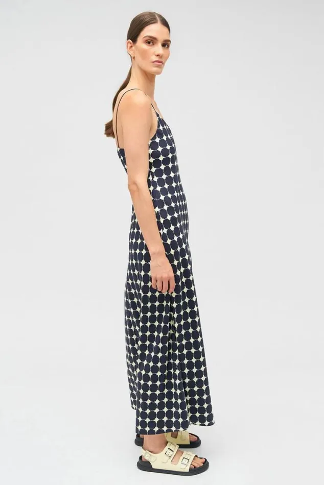 Oroton Dresses Penny Flower Slip Dress North Sea 8211 Women