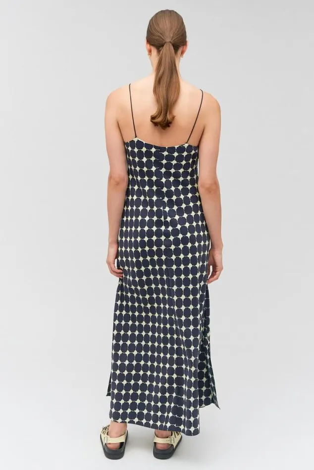 Oroton Dresses Penny Flower Slip Dress North Sea 8211 Women