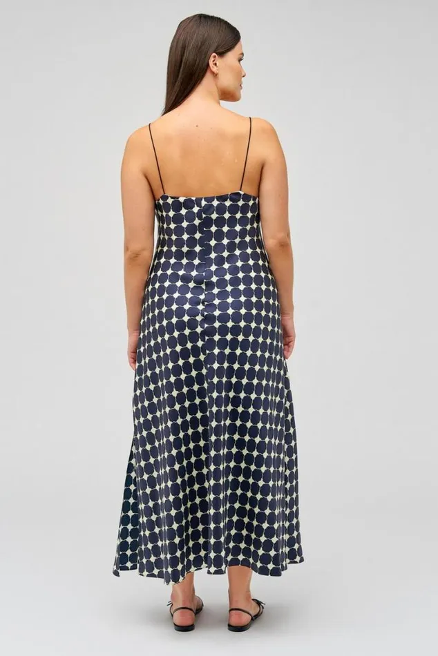 Oroton Dresses Penny Flower Slip Dress North Sea 8211 Women