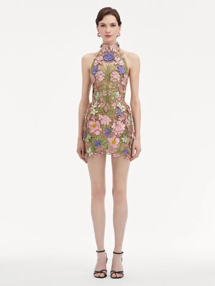 Oscar De La Renta Art Nouveau Threadwork Cocktail Dress Multi Women Dresses Oscar De La Renta Art Nouveau Threadwork Cocktail Dress Multi Women Dresses