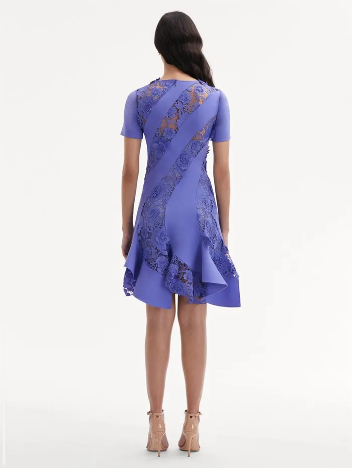 Oscar De La Renta Floral Guipure Asymmetrical Dress Crocus Women Dresses Oscar De La Renta Floral Guipure Asymmetrical Dress Crocus Women Dresses