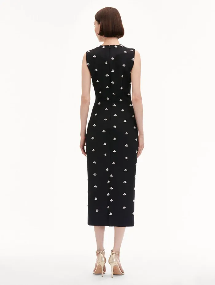 Oscar De La Renta Pearl Cabochon Cocktail Dress Black Women Dresses Oscar De La Renta Pearl Cabochon Cocktail Dress Black Women Dresses