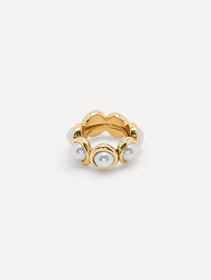Oscar De La Renta Pearl Sphere Ring Pearl Women Rings