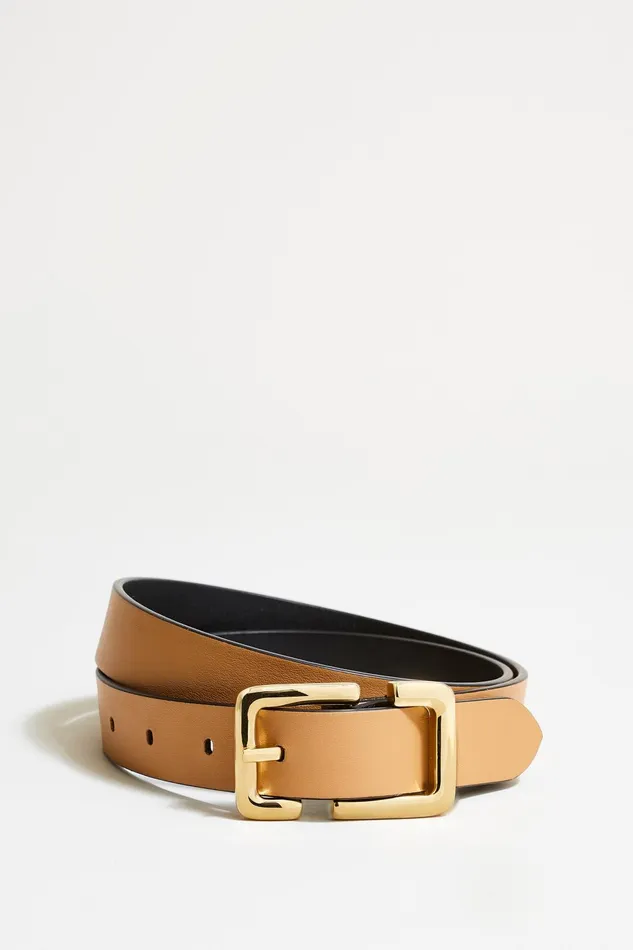 Outlet 8211 Women Belts Elie Tahari Reverso Belt Blackcappuccino
