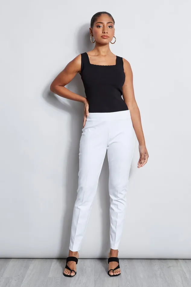 Outlet 8211 Women Bottoms Elie Tahari Skinny Long Pant White