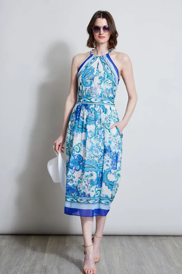 Outlet 8211 Women Dresses and Jumpsuits Elie Tahari Calypso Halter Dress Multi