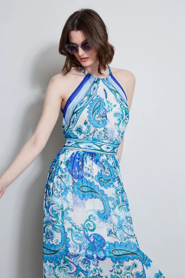 Outlet 8211 Women Dresses and Jumpsuits Elie Tahari Calypso Halter Dress Multi
