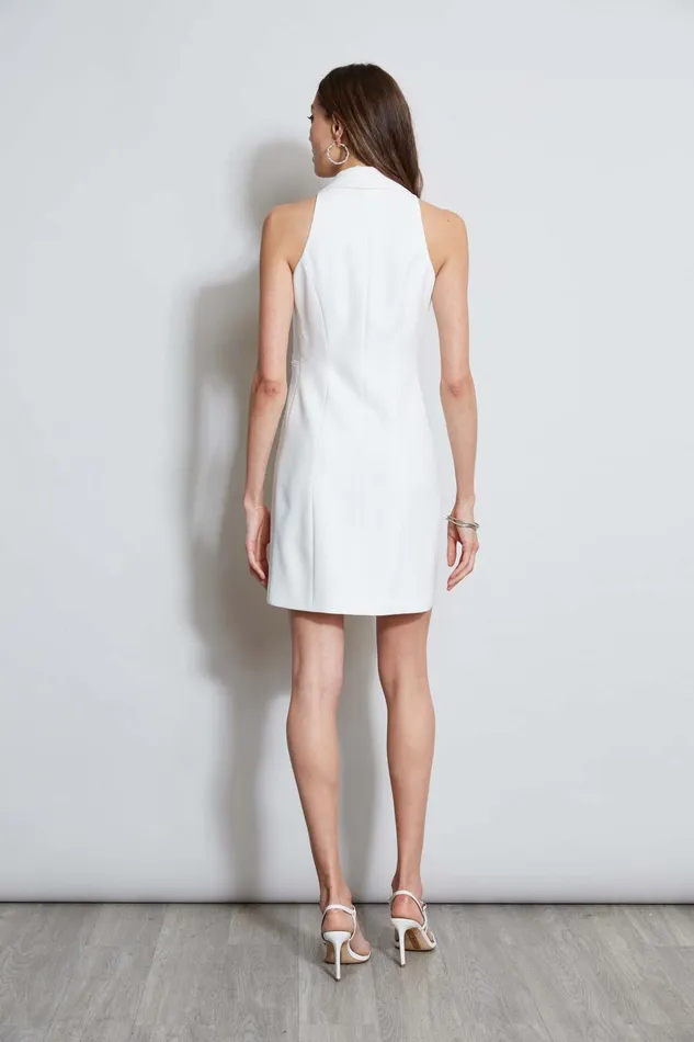 Outlet 8211 Women Dresses and Jumpsuits Elie Tahari Sleeveless Double Breasted Blazer Dress Foam