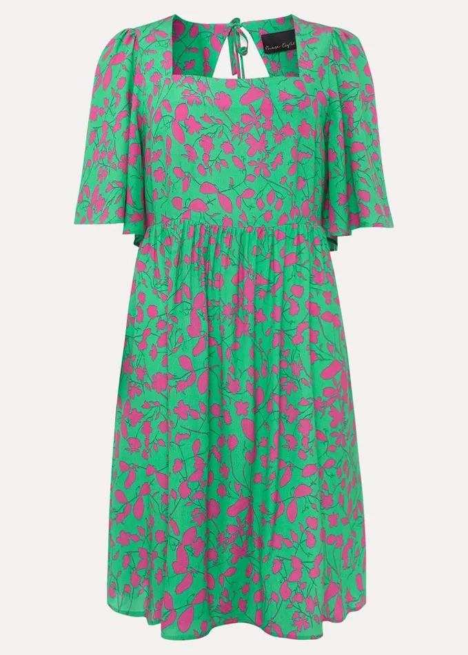 Phase Eight Ayesha Floral Swing Dress Pinkgreen Women Dresses