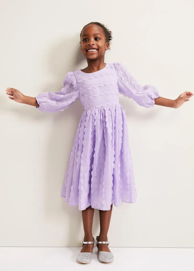 Phase Eight Bailey Textured Smock Dress Purple Women Childrenswear
