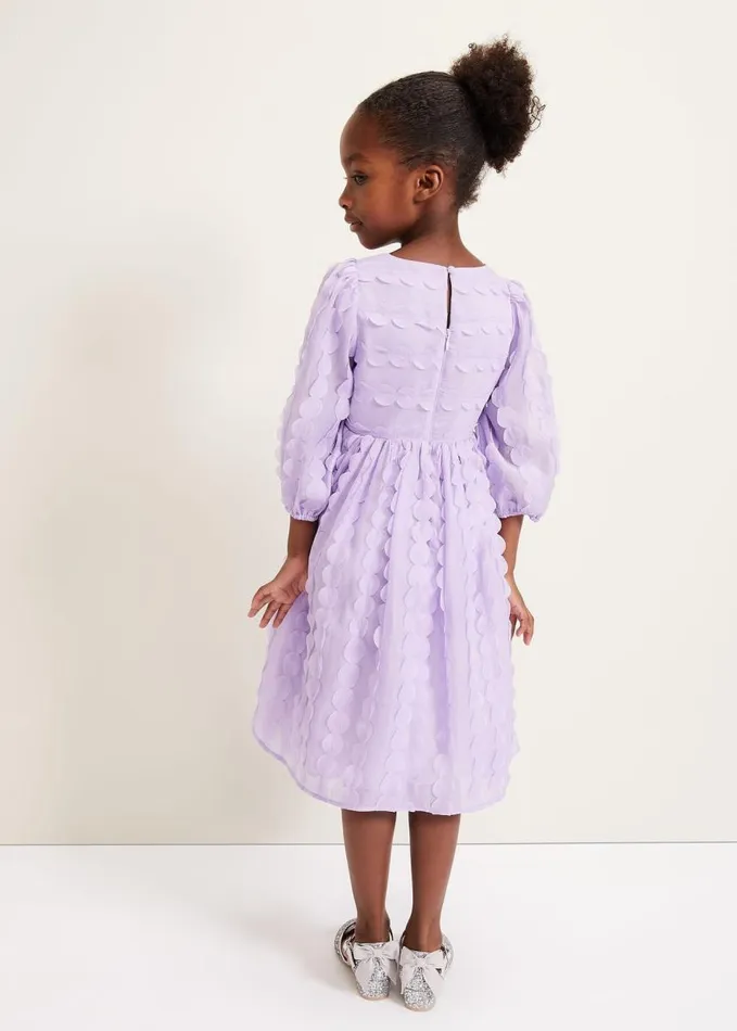 Phase Eight Bailey Textured Smock Dress Purple Women Childrenswear