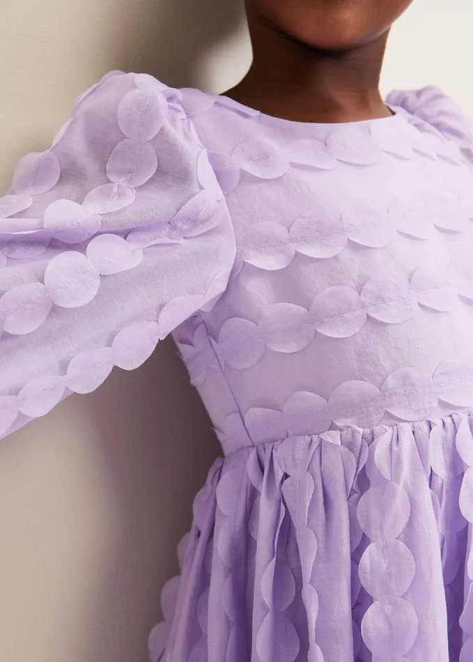 Phase Eight Bailey Textured Smock Dress Purple Women Childrenswear