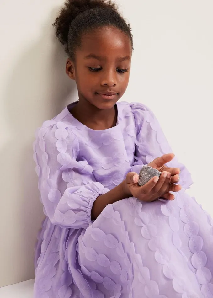 Phase Eight Bailey Textured Smock Dress Purple Women Childrenswear