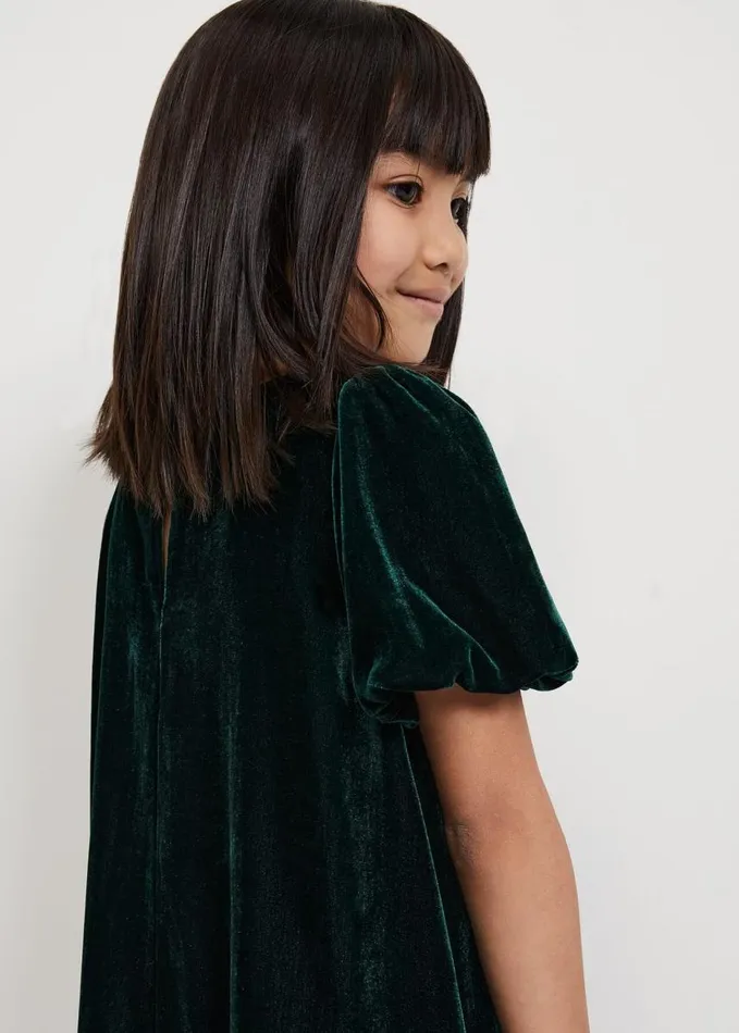 Phase Eight Beatrice Dark Green Velvet Swing Dress Dark Green Women Childrenswear