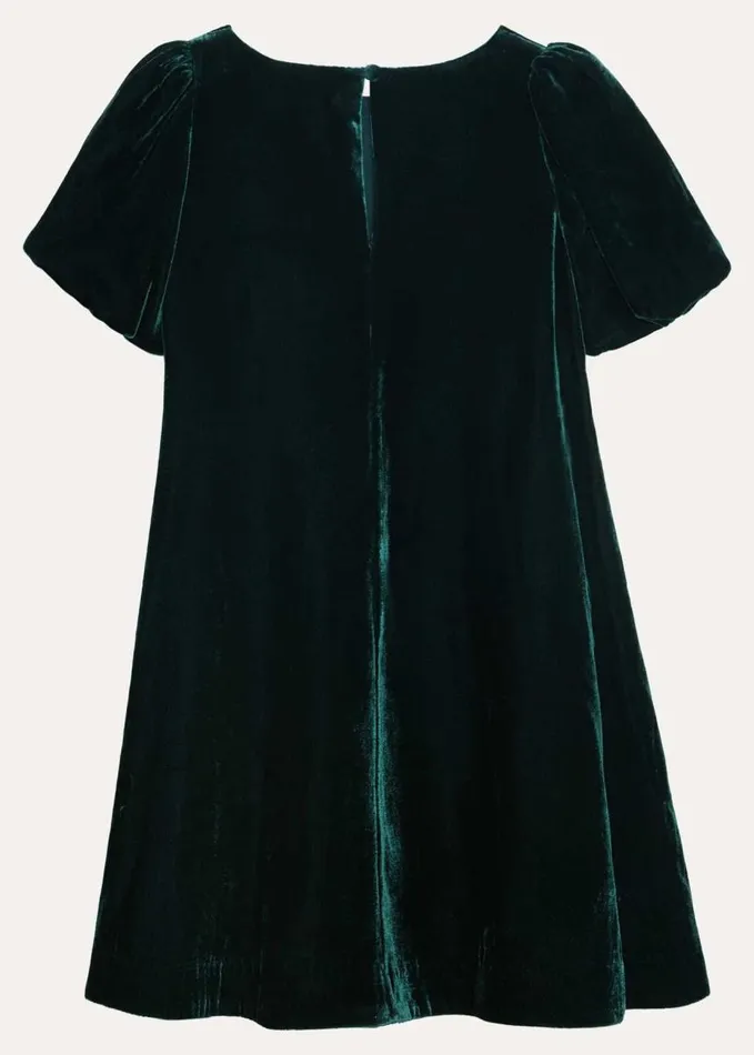 Phase Eight Beatrice Dark Green Velvet Swing Dress Dark Green Women Childrenswear