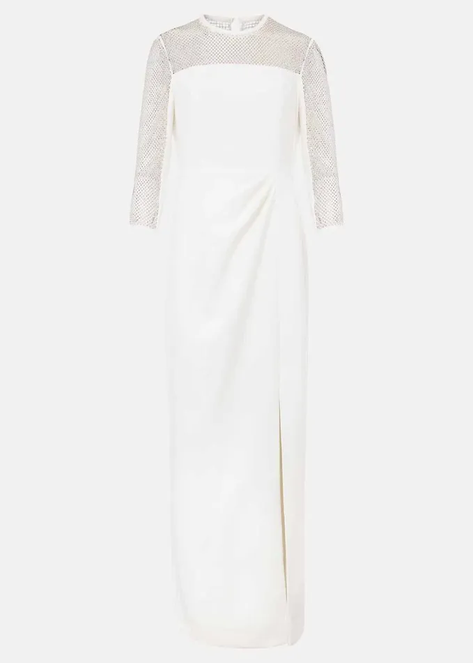 Phase Eight Belle Embellished Maxi Dress Ivory Women Dresses