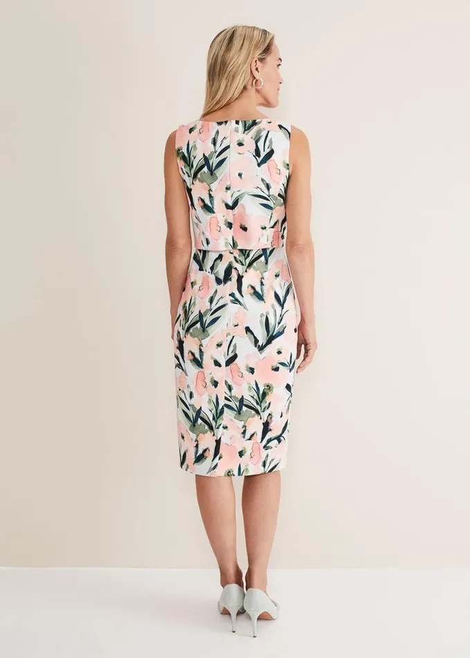 Phase Eight Braelyn Double Layer Scuba Dress Multicoloured Women Dresses